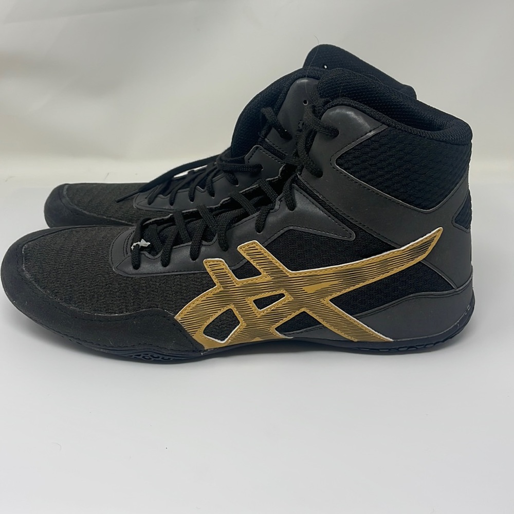 ASICS Men Wrestling Shoes Black/Gold Size 13 New